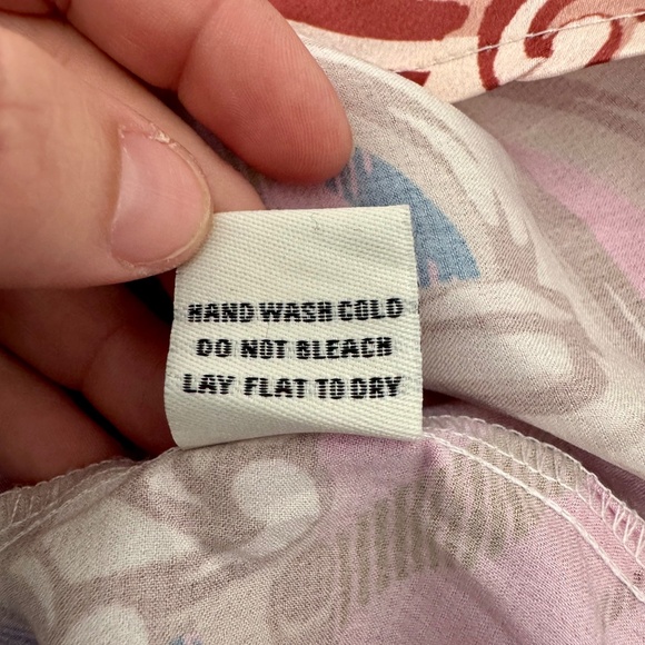 Her Bottari Button Down Shirt Skirt Set Pleated Skort Plaid Women's Size L - Picture 11 of 12